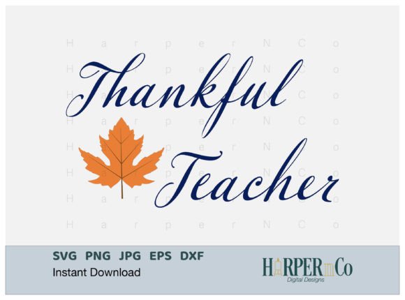 Download Thankful Teacher Leaf SVG, Thanksgiving - Premium Bundle