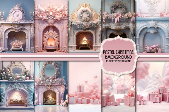 Download Pastel Christmas Background Design - Christmas background design Collection