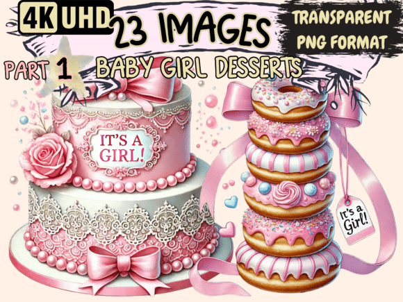 Download Baby Girl Desserts Clipart P1 - Desserts Collection