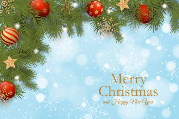 Download Realistic Christmas Background Design - Christmas background design Collection